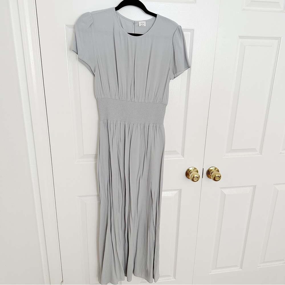 Aritzia Wilfred Maxime Dress in Pearl Grey, Size M